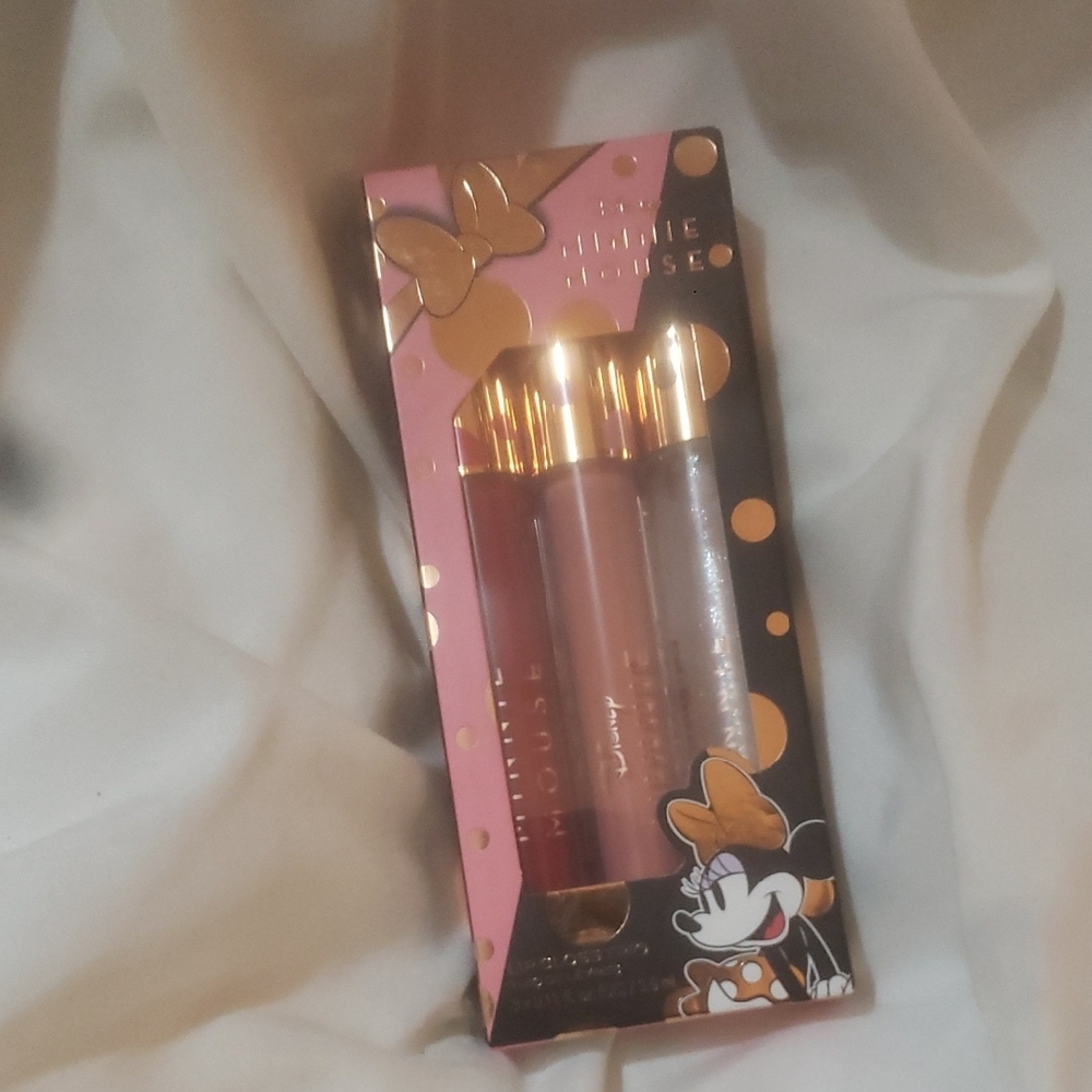 Lip Gloss Set - Red, Pink, Silver